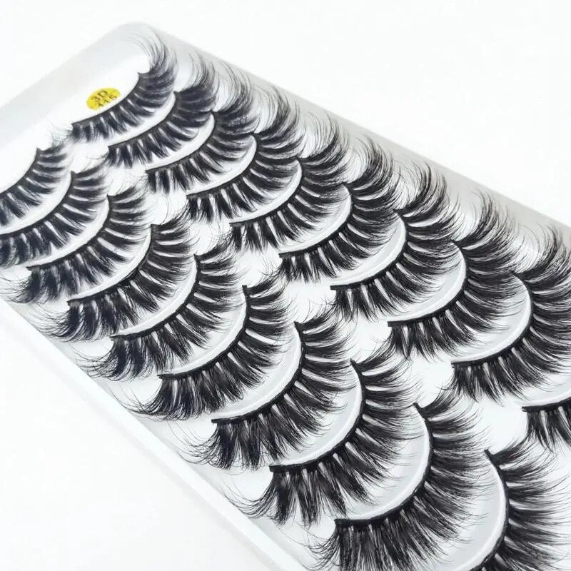 NEW 5/10Pairs 3D Faux Mink Eyelashes Natural Thick Long False Eyelashes Dramatic Fake Lashes Makeup Eyelash Extension maquiagem