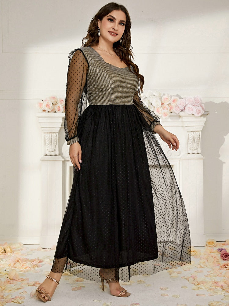 Plus Size Maxi Dresses Long Large Women Fashion Chic Elegant Party Evening Wedding Festival Clothing