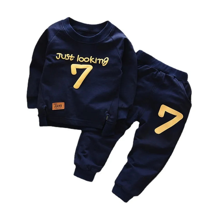 New Autumn Baby Girl Clothes Kids Boys Clothing Children Fashion T-Shirt Pants 2Pcs/Set Toddler Casual Costume Infant Tracksuits