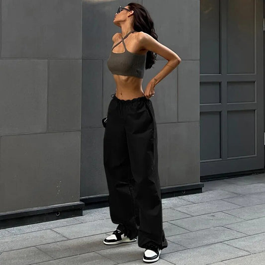 Women Pants Solid Baggy Wide Leg pants