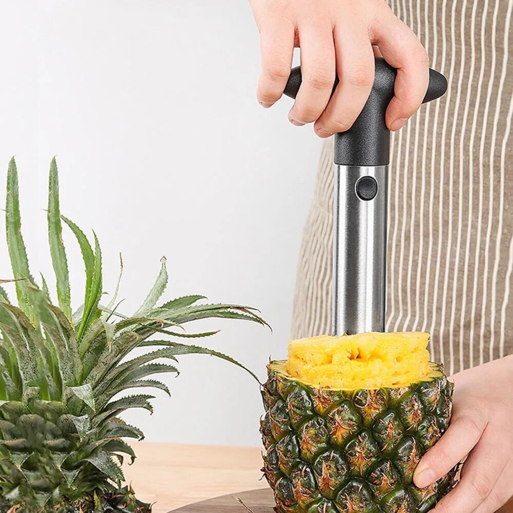 Stainless Steel Fruit Pineapple Corer Slicers Peeler Cutter Parer Pineapple Slicer Fruit Knife Pineapple Cutter Kitchen Gadget