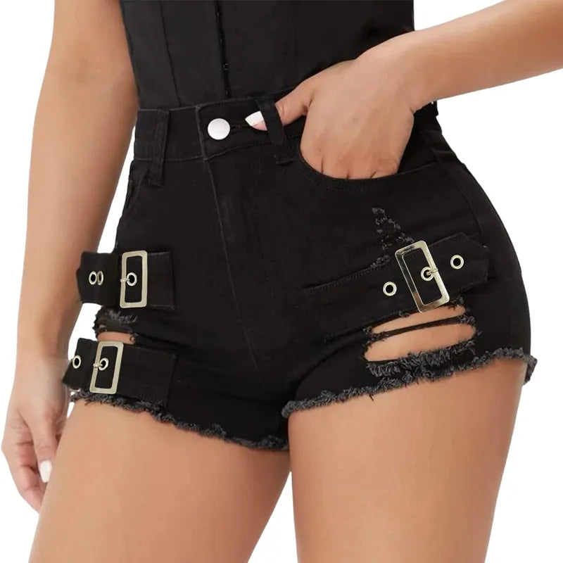 sexy low waist hole summer open hip hot pants super shorts Beachwear casual pants women jeans shorts