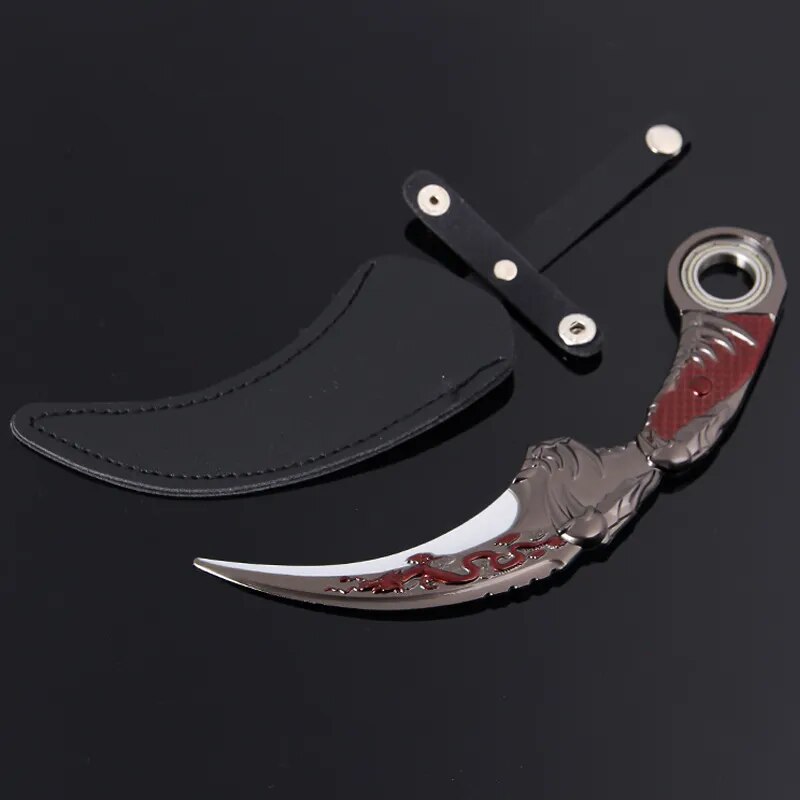 The Same Five Claw Golden Dragon Eagle Claw Rotating Poison Alloy Knife Toy Weapon Model In The Game Knife Self Defense Folding