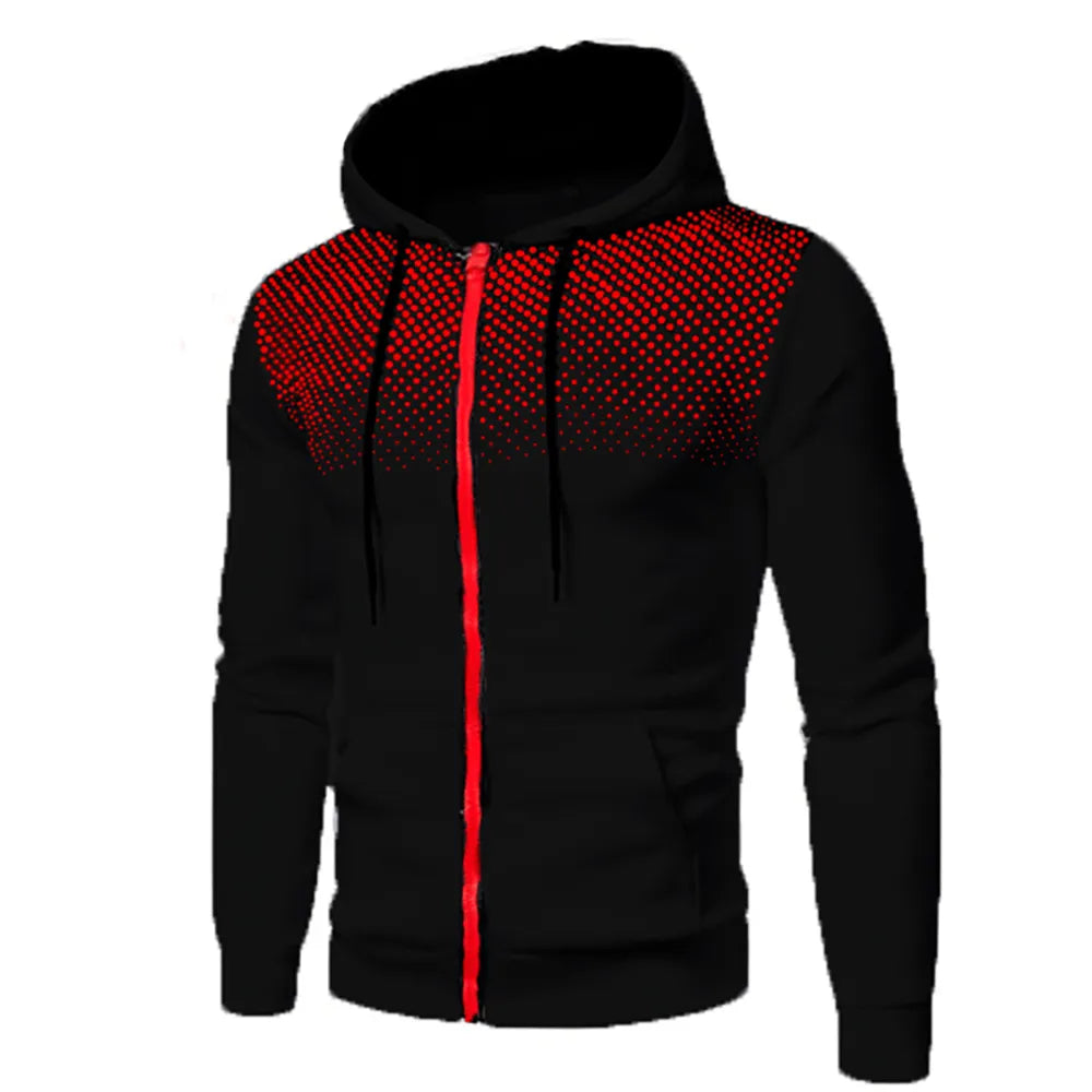 Men's Autumn Hooded Jacket Long Sleeved Pullover Hoodie Zip Up Cardigan Cotton Hooded Sweatshirt Coat sweatshirt