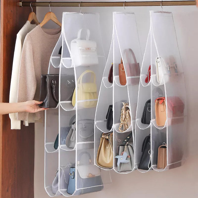 luluhut Handbag hanging organizer Hanging bag for Storage handbag Wardrobe hanging organizers Handbag organizer for closet 