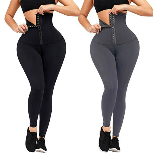 New Yoga Pants Leggings Women's Thin Section Plus Velvet Thickened Corset Waist Abdominal Lift Hip High Waist Elastic