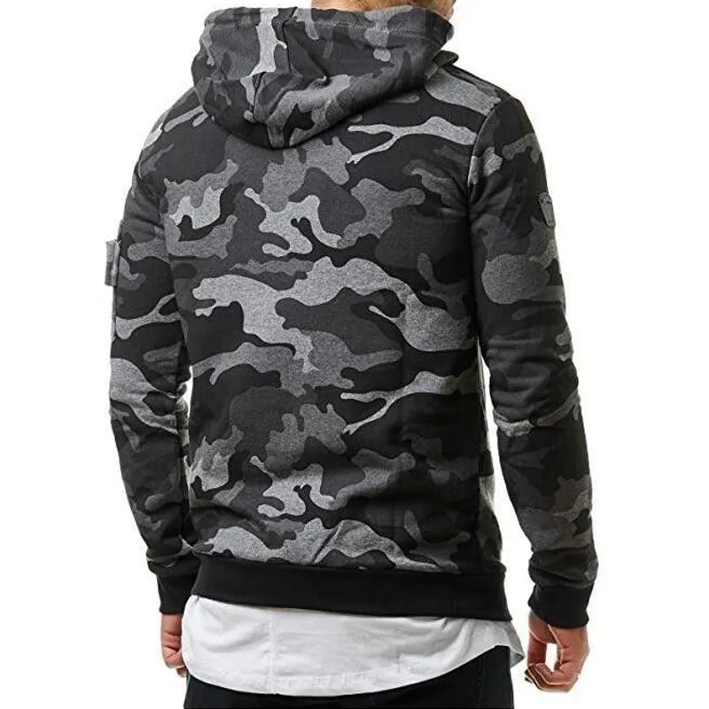 Men's Sportswear Set Two-piece Casual Jogging Warm Breathable Fitness Sportswear Set Military Tactical Hoodie + Trousers