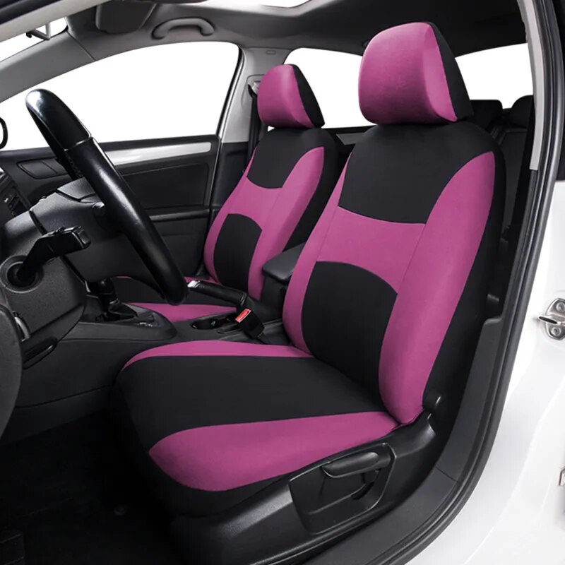 Universal Full Set Car Seat Covers Airbag Compatible Two-tone Design Auto Protector Covers for nissan almera for Honda For Camry