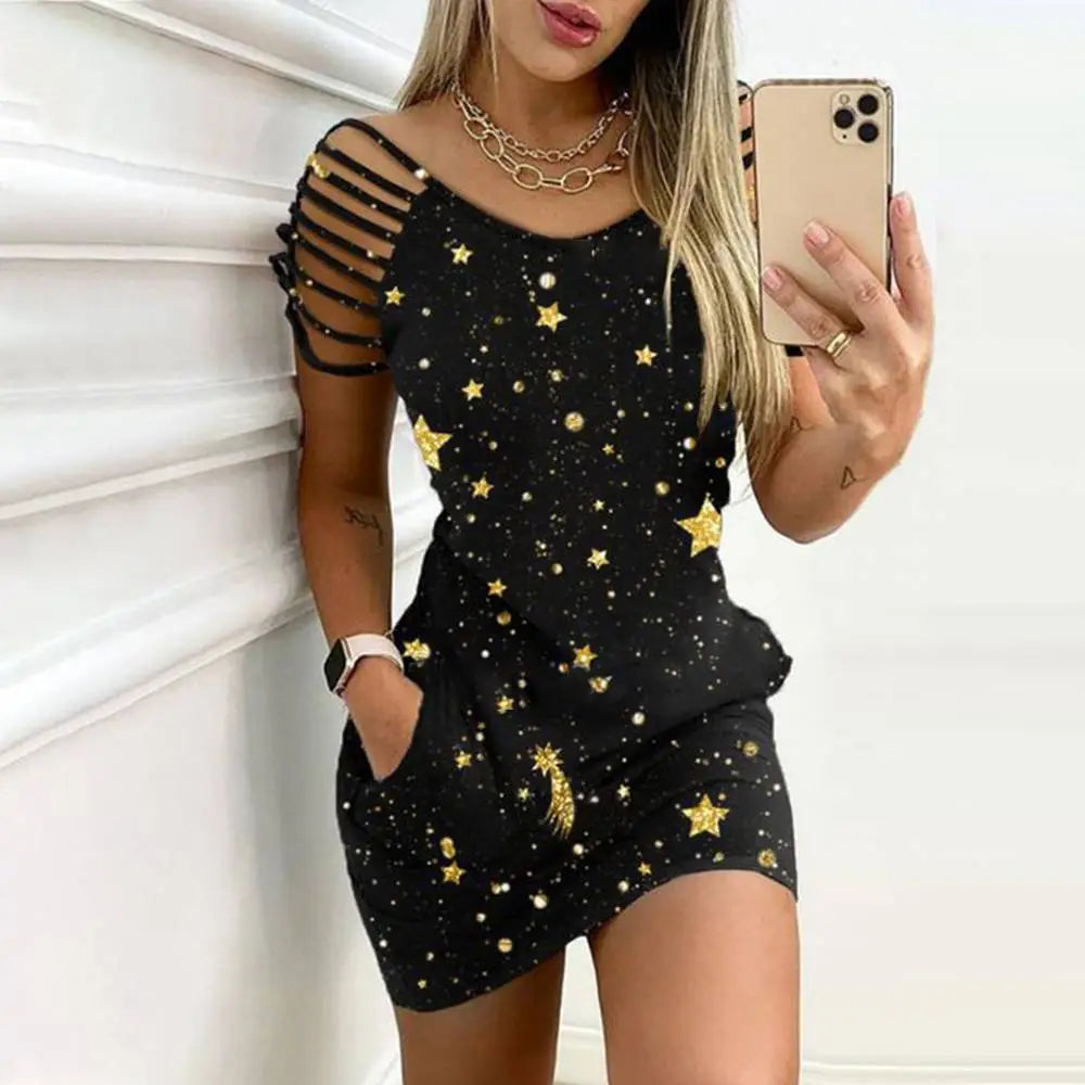 Sexy Short Dress For Women Clothing Sleeveless Slim Fit Club Mini Dresses Evening Wedding Female 2023 Vintage Black Skirt