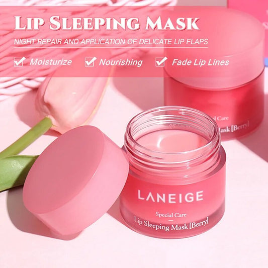 Original 20g Strawberry Fruit Lip Sleeping Mask Moisturize Nourishing Lip Balm Fade Lip Lines Night Lip Care Korean Cosmetics