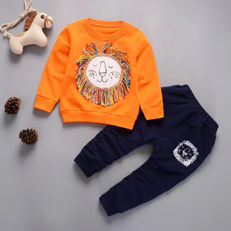 New Spring Autumn Baby Girl Clothes Boys Clothing Children T-Shirt Pants 2Pcs/Sets Toddler Casual Sports Costume Kids Tracksuits